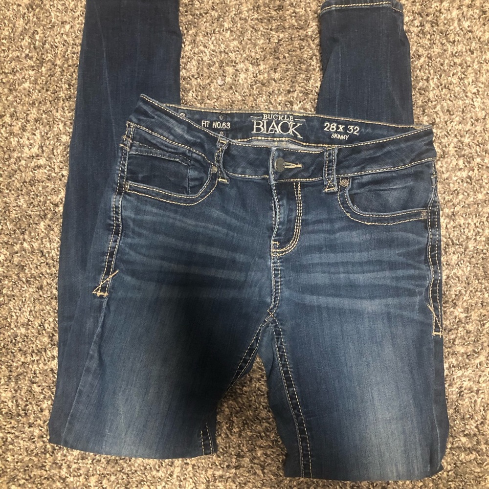 Buckle Black Jeans
